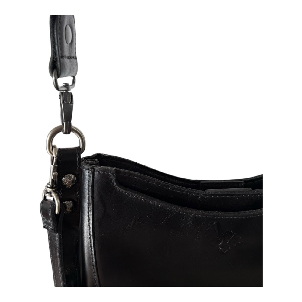 Patricia Nash Caletta Women's Leather Crossbody Hobo Bag Purse Black - Picture 8 of 14